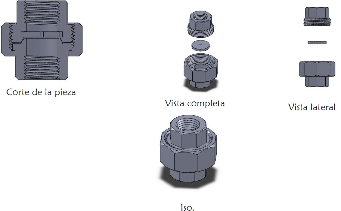 Tuerca Union Porta